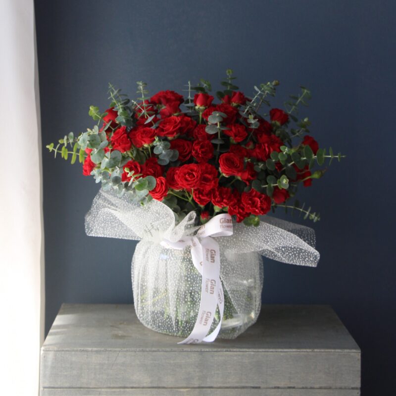 گلدان مینیمال رز مینیاتوری