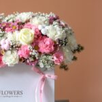 رز هلندی با گلهای صورتی برای هدیه به مادر