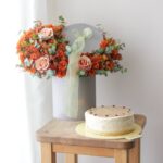 پک گل و کیک برای هدیه تولد
