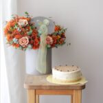 پک گل و کیک برای هدیه تولد