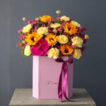 باکس گل ارکیده و آفتابگردان قیمت مناسب