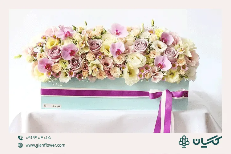 عکس باکس گل برای تولد عشقم مدل دیاکو