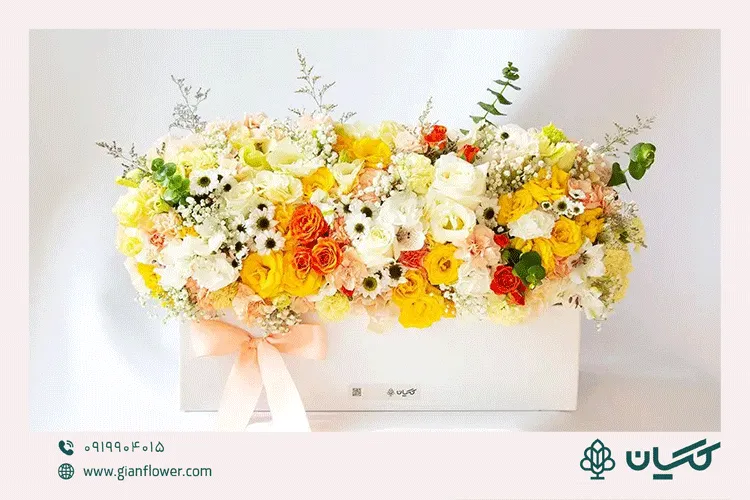 عکس باکس گل برای تولد مدل هورا