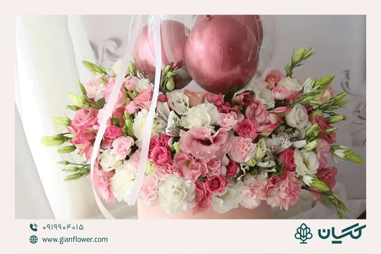 عکس مدل باکس گل برای تولد عشقم مدل ژیلوان  
