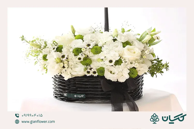 سبد گل ژیکان برای سر قبر و ابراز تسلیت
