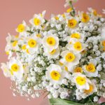 گلدان نرگس و عروس برای روز مادر - گلفروشی گیان