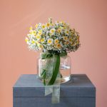 گلدان نرگس و ژيپسوفیلیا - گلفروشی گیان