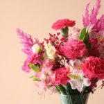 گلدان مینی صورتی برای هدیه تولد - گلفروشی گیان