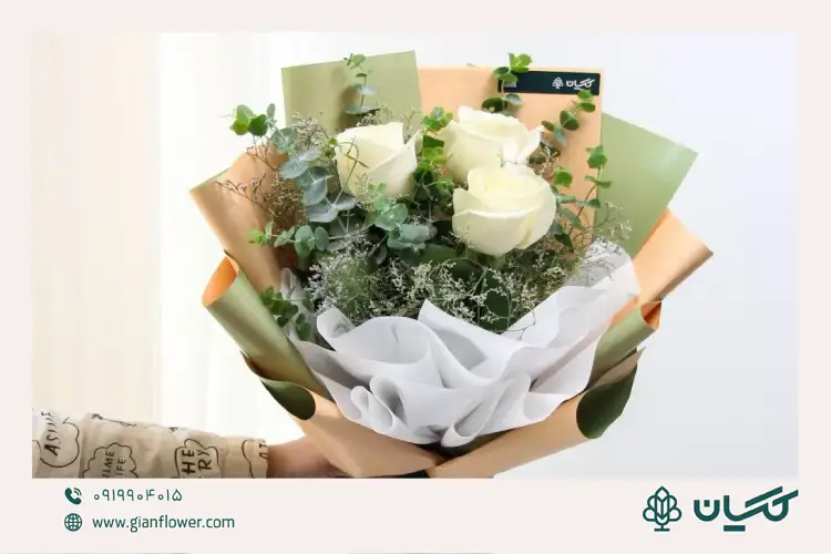 دسته گل سر مزار مدل دلوان