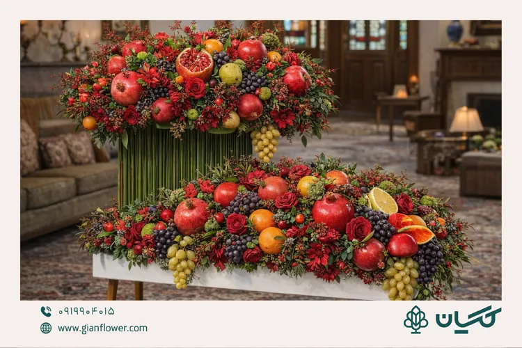 ایدههای سریع برای گل آرایی میز شب یلدا