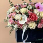 باکس گل پایه دار رز و ارکیده