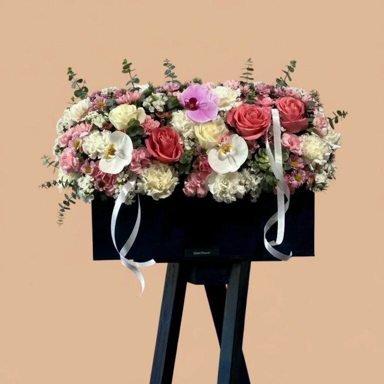 تاج گل اقتصادی مدل جدید با رز و ارکیده