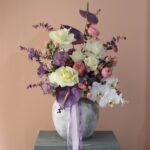 گلدان پتینه رز ارکیده رز ژولیت دیزاین خاص هدیه روز مادر