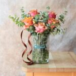 گلدان مینیمال رز نارنجی