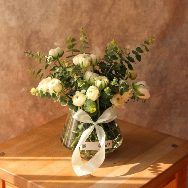 گلدان مینیمال آنمون گل زمستانی