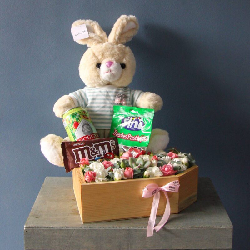 باکس گل قلب برای تبریک ولنتاین